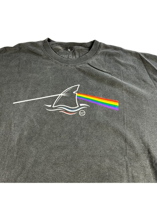 Cape Clasp Other - Cape Clasp Shark Rainbow T Shirt XXL Gray CC x AWSC Dark Side 100% Cotton Casual